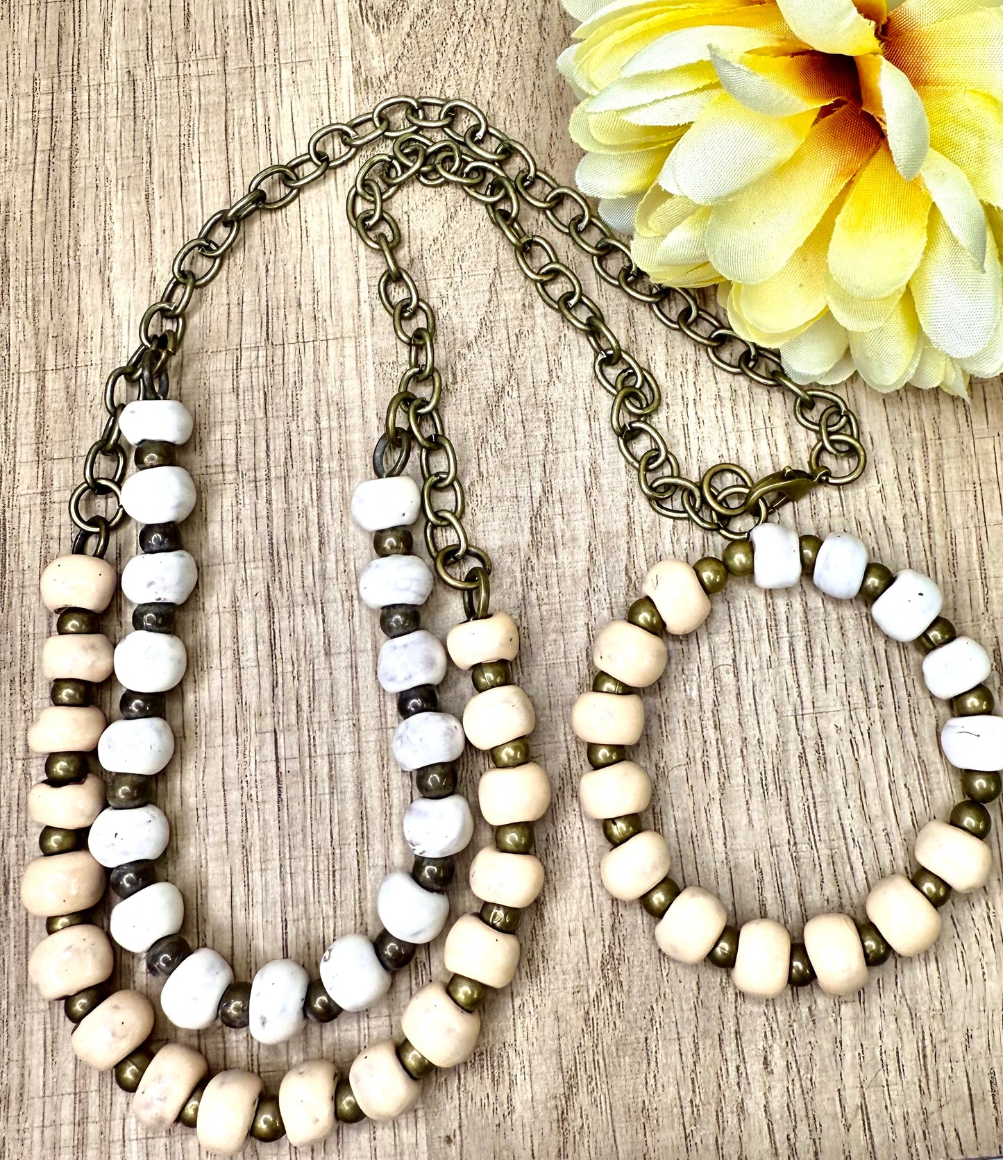 Ladie Haitian Clay Necklace Set