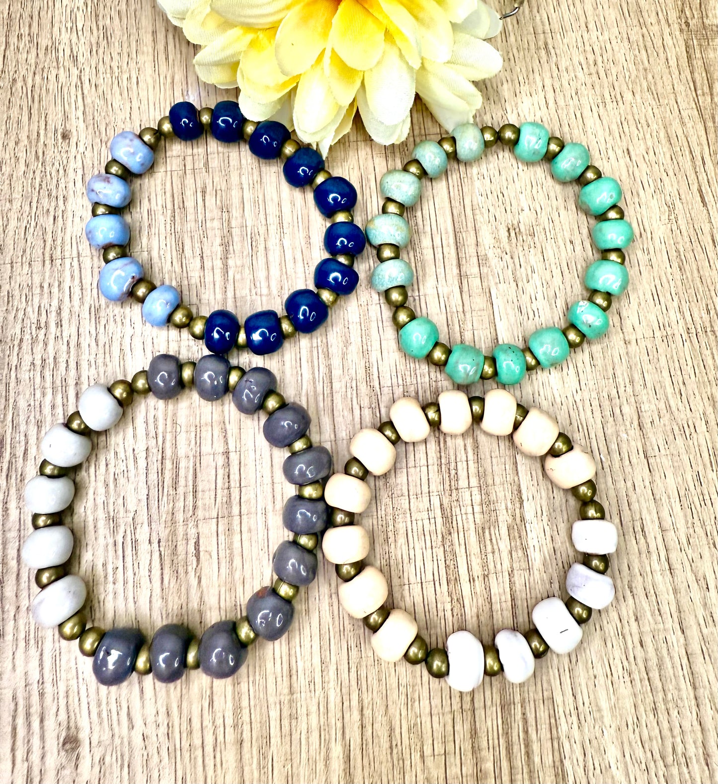 Ladie Haitian Clay Necklace Set