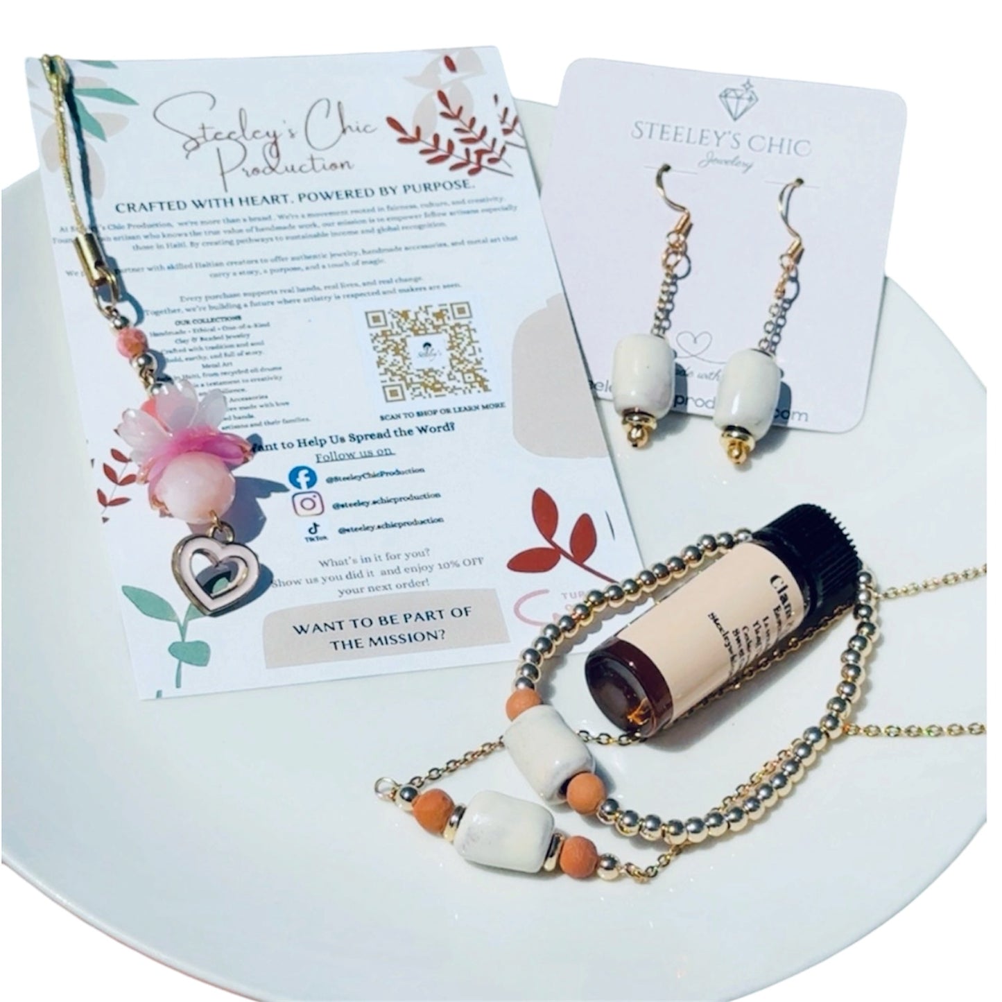 Terra Bloom Necklace, Bracelet or Earring