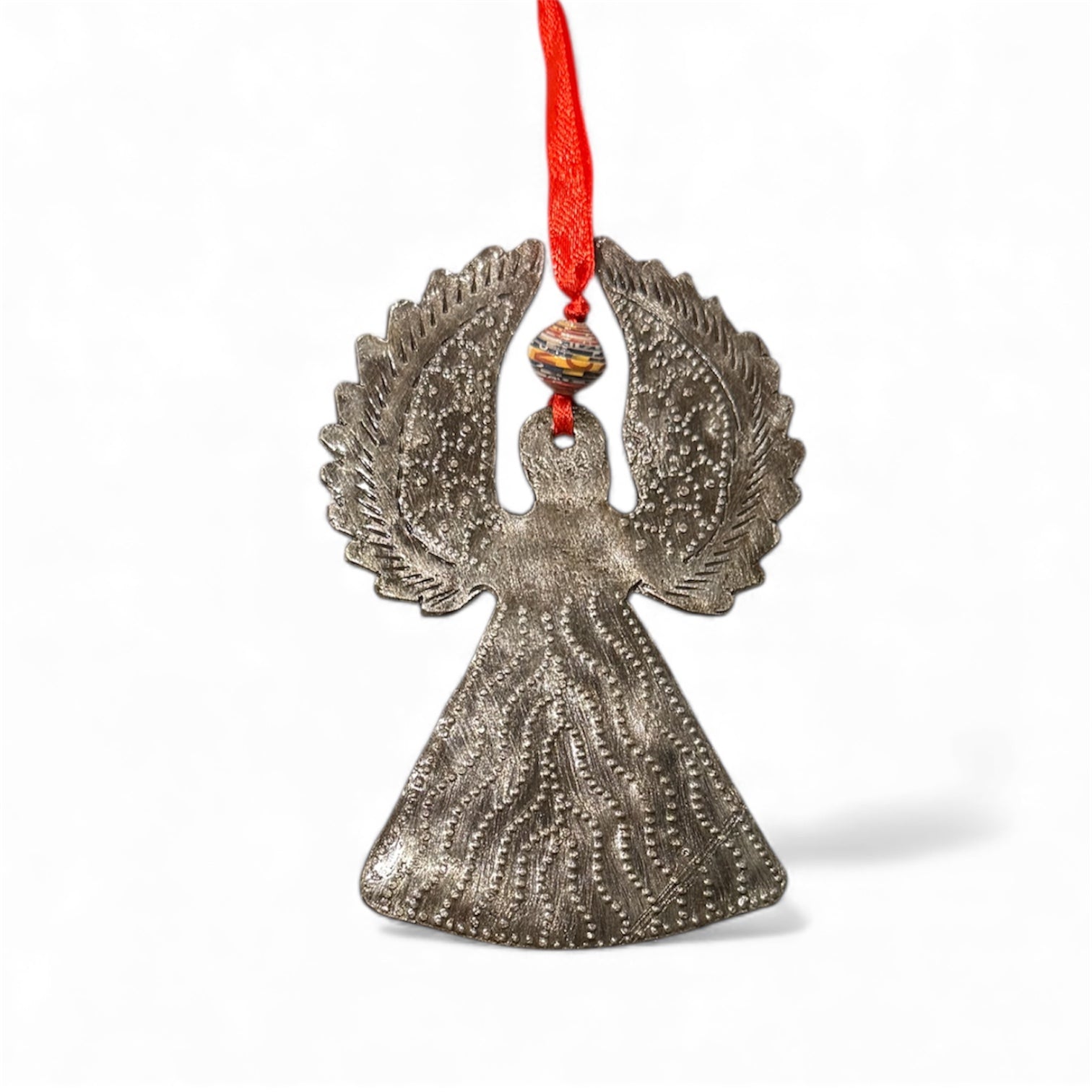 Whimsical Angel Metal Ornament