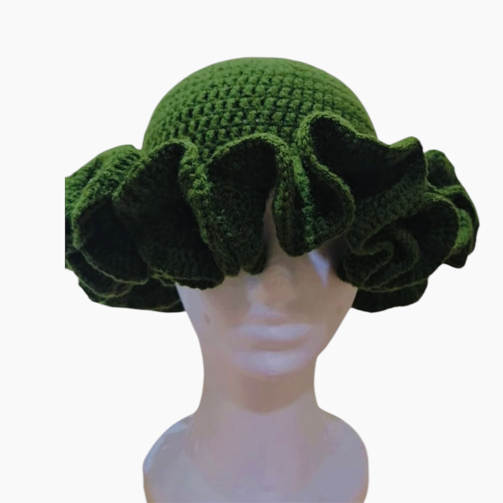 Rosy Bloom Ruffle Hat
