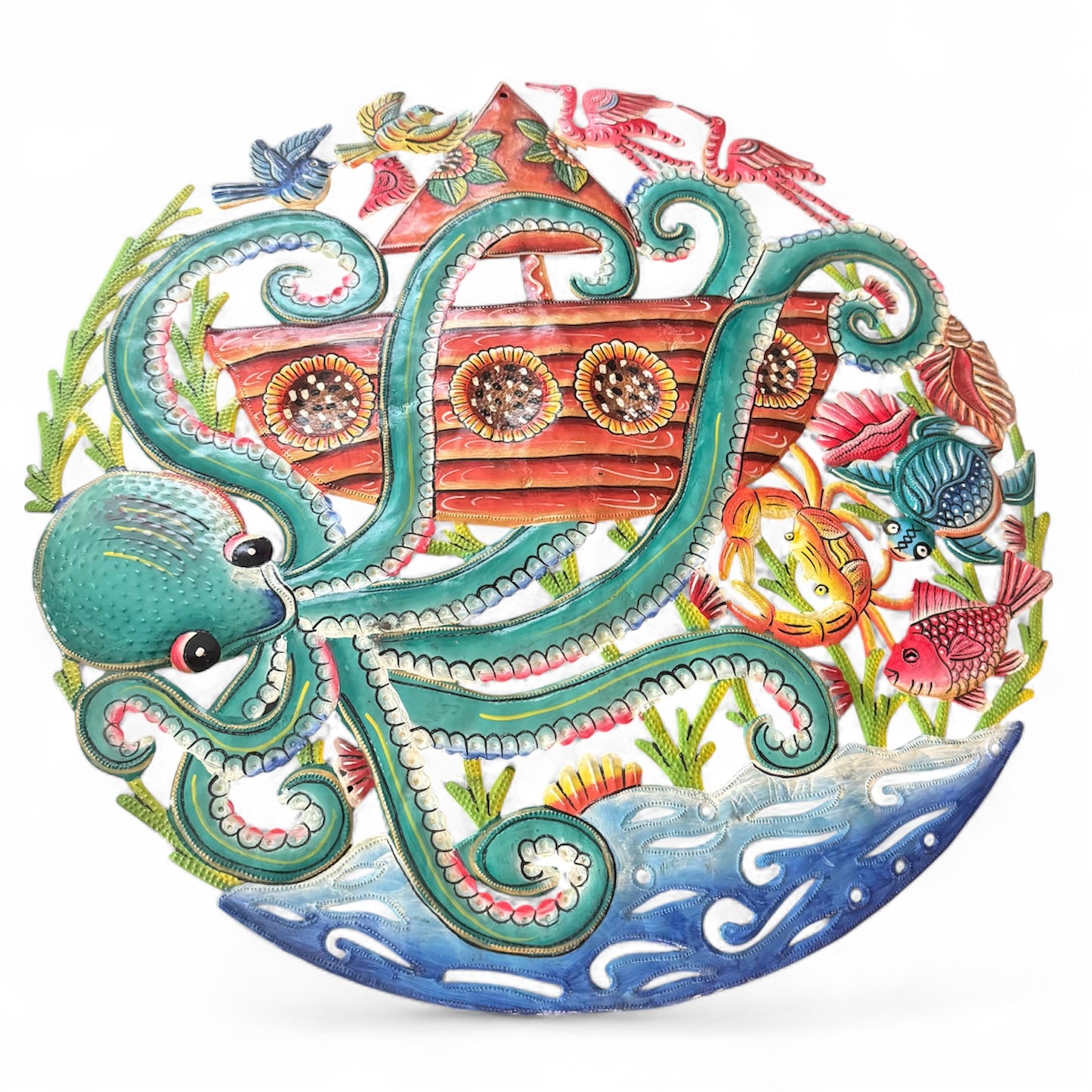 Guardian of The Sea-Handcrafted Haitian Metal Art