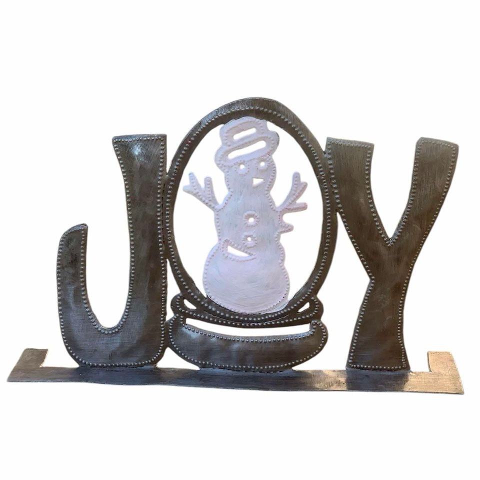 Joyful Snowman – Handmade Metal Art