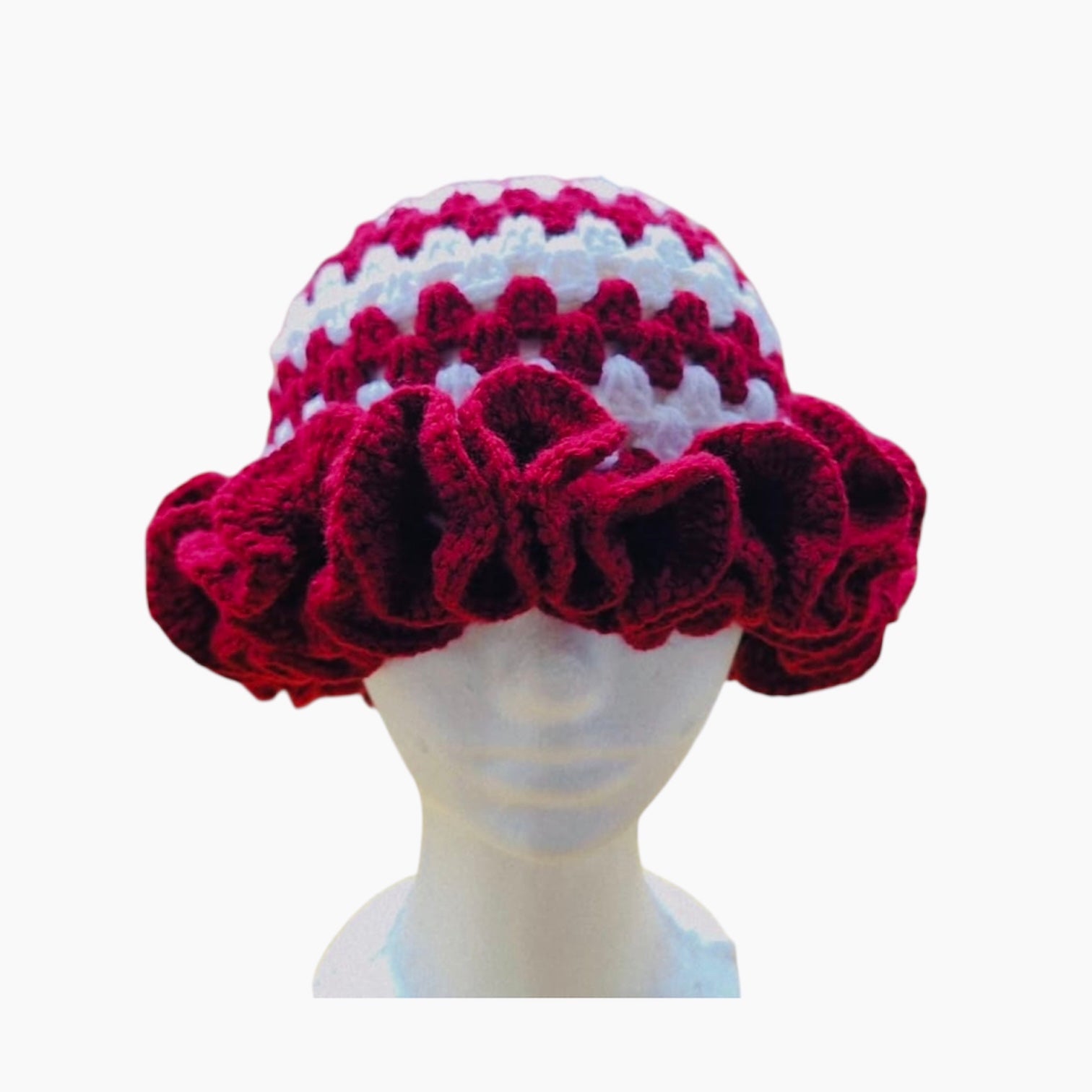 Rosy Bloom Ruffle Hat