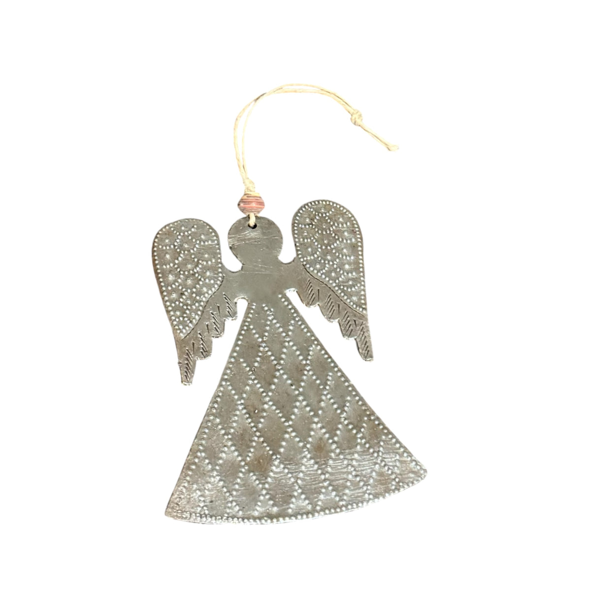 Whimsical Angel Metal Ornament