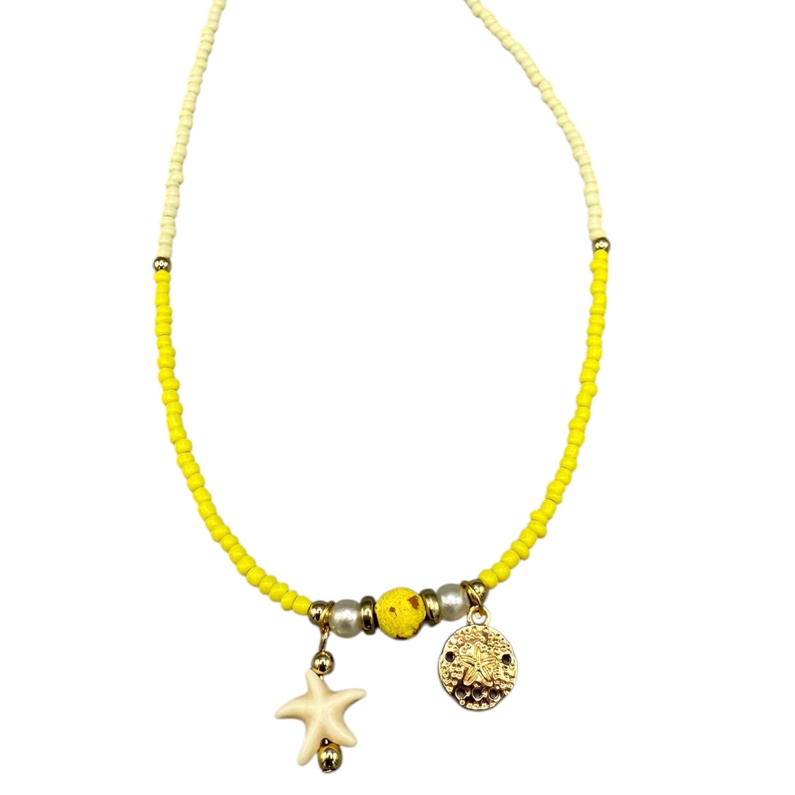Island Glow Seed Bead Necklaces