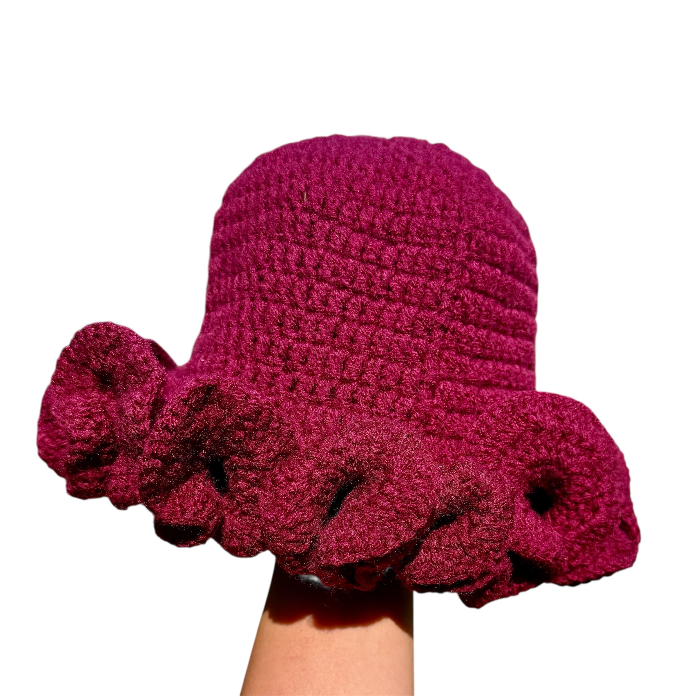 Rosy Bloom Ruffle Hat
