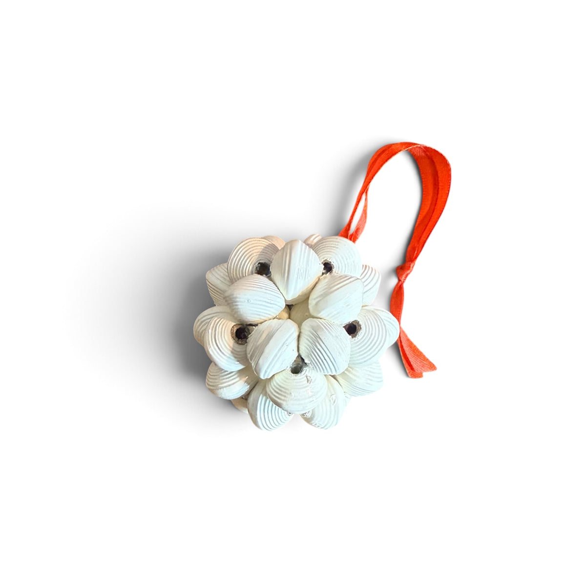 Handcrafted Recycled Paper Bead Cluster Ball Ornament – Upcycled Cereal Box Art